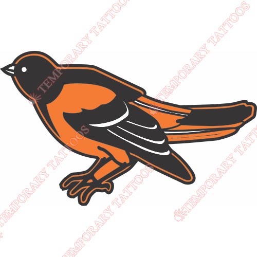 Baltimore Orioles Customize Temporary Tattoos Stickers NO.1432